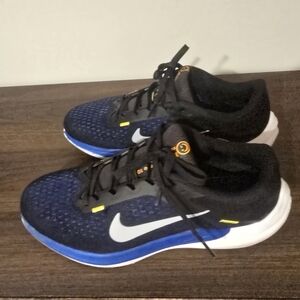 Kids Blue and Black Athletic Shoes